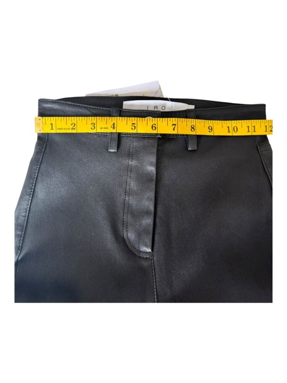 IRO Paris Aroya 100% Lamb Leather Leggings Black 32 / 0 / 24 | NWT MSRP $995 - Picture 9 of 11
